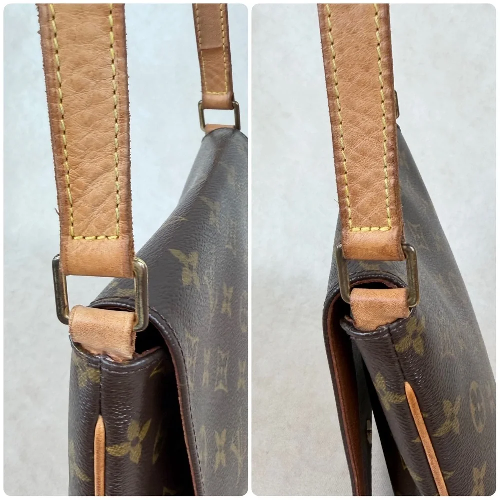 Louis Vuitton Musette Salsa PM Monogram Crossbody Messenger Bag Adjustable Strap